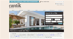 Desktop Screenshot of cantikbalivillas.com